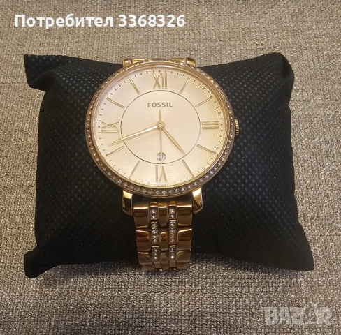 Дамски часовник GARDE GOLD и FOSSIL Jacqueline с кристали, снимка 7 - Дамски - 52921493