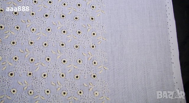Рязана бродерия на плат памук видове, снимка 2 - Платове и дамаски - 43597540