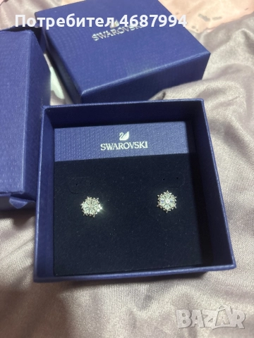 swarovski обици , снимка 2 - Обеци - 52853439