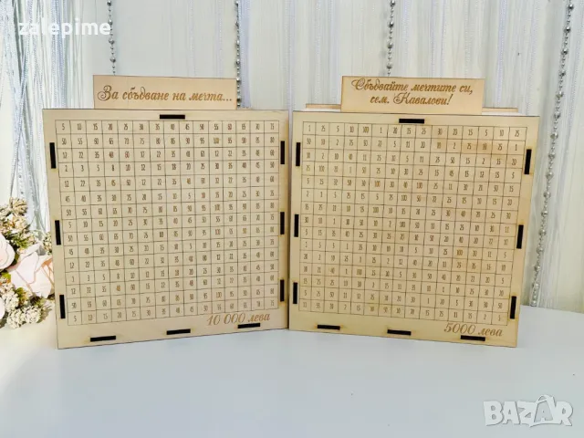 Дървена касичка с целева сума, снимка 3 - Декорация за дома - 47747890