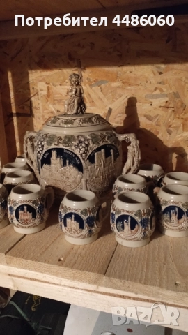 Античен Немски керамичен сервиз, снимка 9 - Антикварни и старинни предмети - 52393719