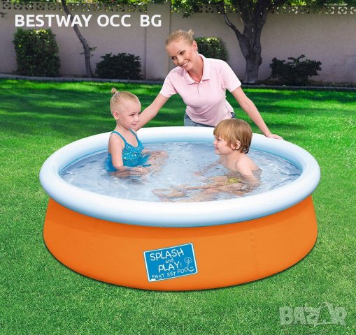 Детски ( бебешки) басейн кръгъл надуваем 1.52м x 38см BESTWAY 57241, снимка 2 - Басейни и аксесоари - 39614543