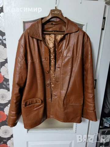 Яке/Сако/ кожено мъжко 2XL.Естествена кожа , снимка 1