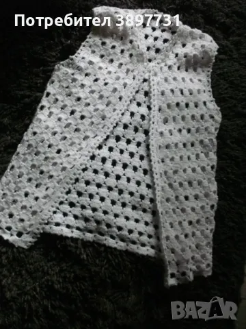 Плетена, нежна детска жилетка ! 