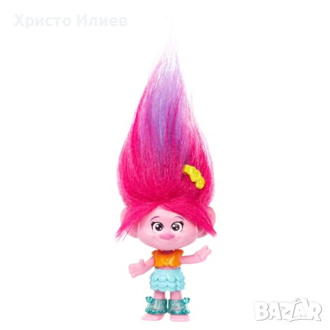 Тролче Poppy с аксесоари Trolls Мини фигурка HAIR POPS, снимка 2 - Други - 53439584