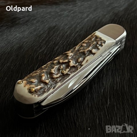 Немски сгъваем ловен нож. Три остриета. , снимка 4 - Ножове - 39431092