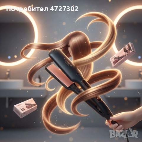 Преса за изправяне на коса , снимка 2 - Маши за коса - 53495450