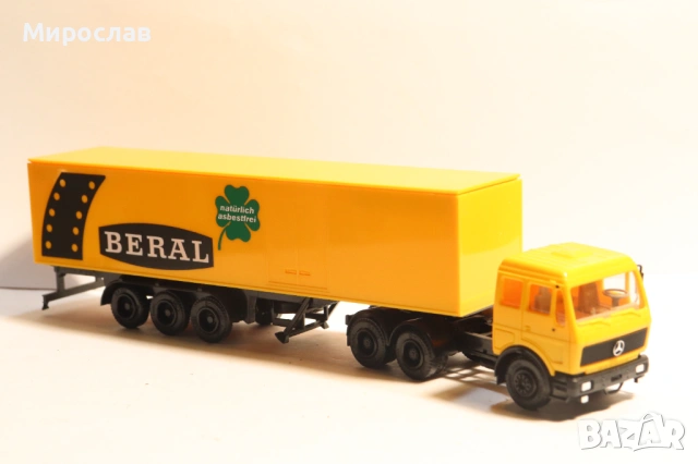 HERPA H0 1/87 MERCEDES BENZ КАМИОН ТИР МОДЕЛ КОЛИЧКА, снимка 4 - Колекции - 53445288