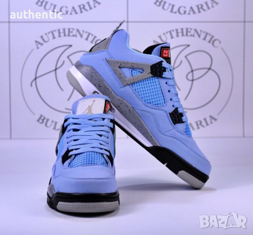 Nike Jordan Retro 4 UniversityBlue, Off-White, Fire Red, Metallic Red, снимка 4 - Маратонки - 34137530