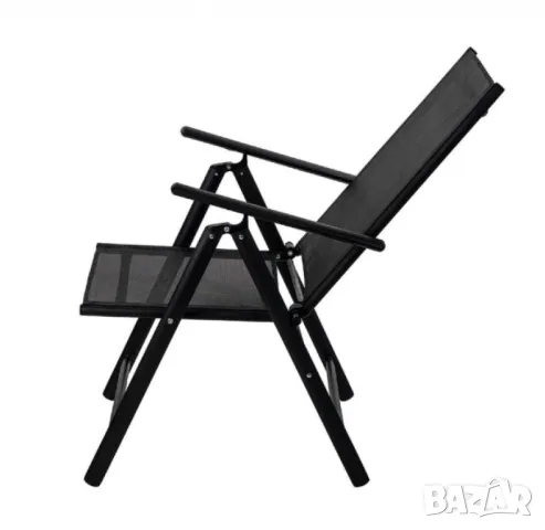 Метален сгъваем стол Muhler, 7 позиционен, снимка 3 - Столове - 49920955