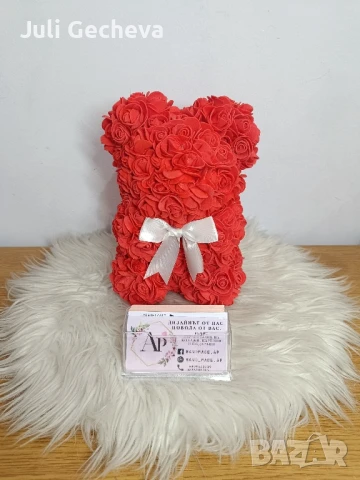 Ръчно изработени мечета от рози , снимка 5 - Ръчно изработени сувенири - 51362922