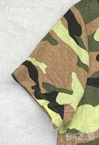 H&M дамска къса тениска с камуфлажна шарка., снимка 3 - Тениски - 50735740