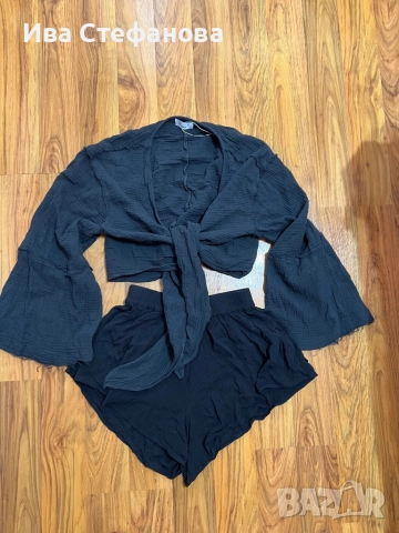 Нов ежедневен елегантен сет костюм комплект от две части риза топ панталони 100% памук памучни , снимка 16 - Костюми - 50042365