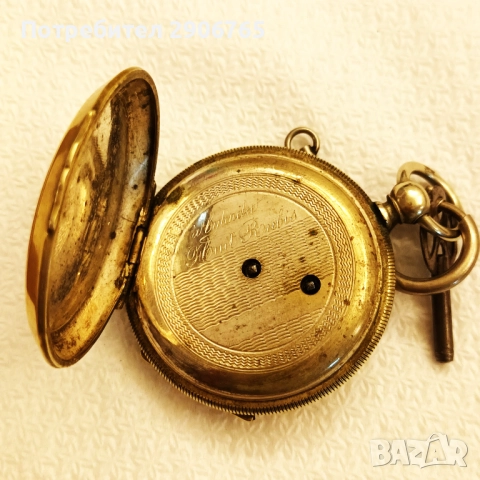 Старинен джобен часовник, снимка 3 - Антикварни и старинни предмети - 52993187