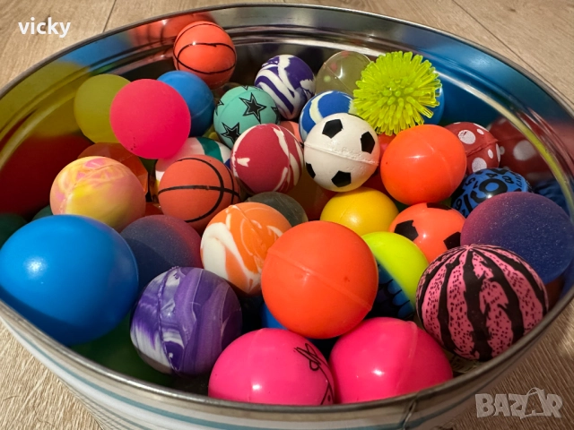 Подскачащи гумени топчета, силиконови топчета за вендинг машина, снимка 3 - Детски топки - 52846340