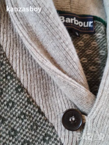 barbour winkfield fair isle barley - страхотен мъжки пуловер 100% ламска вълна М, снимка 8 - Пуловери - 48632957