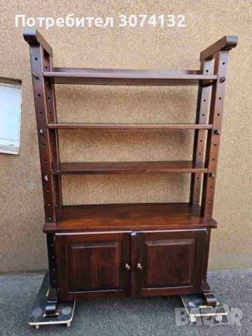 Масивен дъбов разглобяем шкаф с регуриране на рафтовете