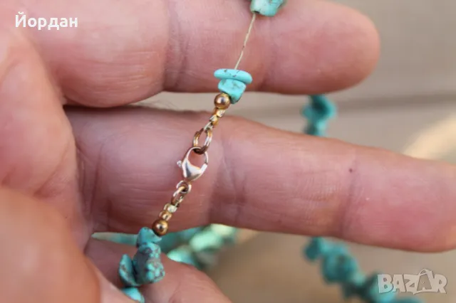 Тюркоазено колие, снимка 11 - Колиета, медальони, синджири - 47270286