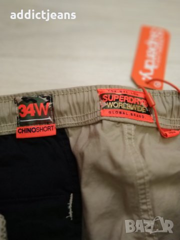 Мъжки къси панталони Superdry размер 34, снимка 4 - Къси панталони - 28871795