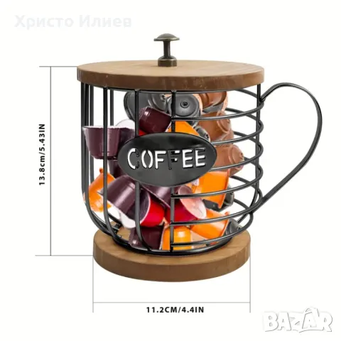 Органайзер Метална поставка за кафе капсули за Долче Густо Неспресо Nespresso Dolce Gusto Lavazza, снимка 5 - Кафемашини - 47747535