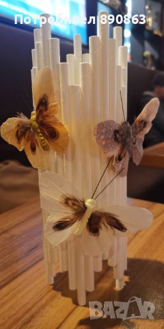 Ръчно направен свещник, снимка 2 - Декорация за дома - 43847593