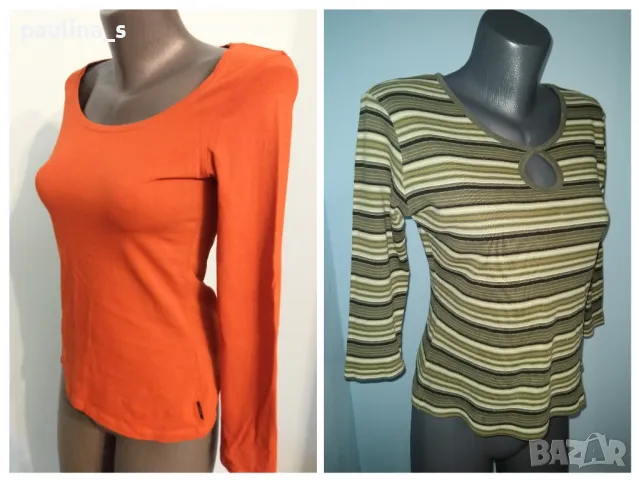 Два броя / Еластична маркова блуза "DIDI" и "zabaione" / универсален размер 