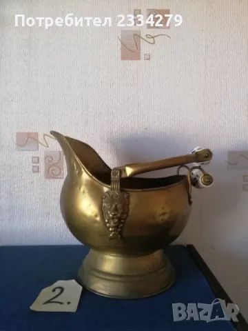 Стари съдове, орнаментирани кофи за камина. , снимка 8 - Антикварни и старинни предмети - 48558188