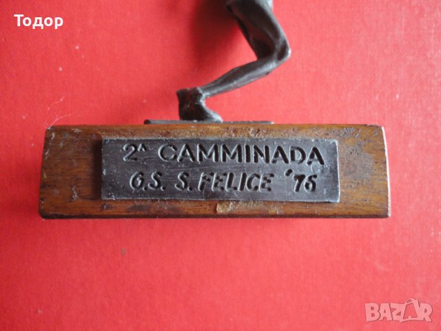 Стара Бронзова пластика фигура спортист, снимка 5 - Антикварни и старинни предмети - 42991086