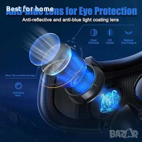 Регулируеми HD 3D VR очила с контролер, снимка 3 - Аксесоари - 49423238