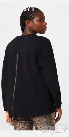 Нова блуза с акцент на гърба р-р 48, снимка 2 - Блузи с дълъг ръкав и пуловери - 43335397