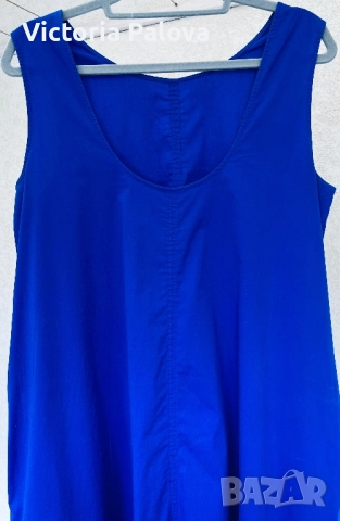 Яркосиня дълга рокля COS  Швеция, снимка 4 - Рокли - 52105066
