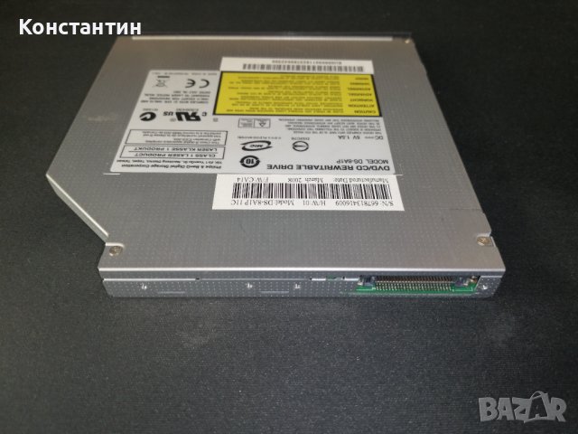 DVD/CD REWRITABLE DRIVER DS-8A1P, снимка 3 - Части за лаптопи - 39233527