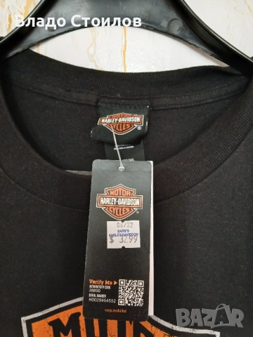 Harley Davidson оригинална тениска, снимка 2 - Тениски - 52432255