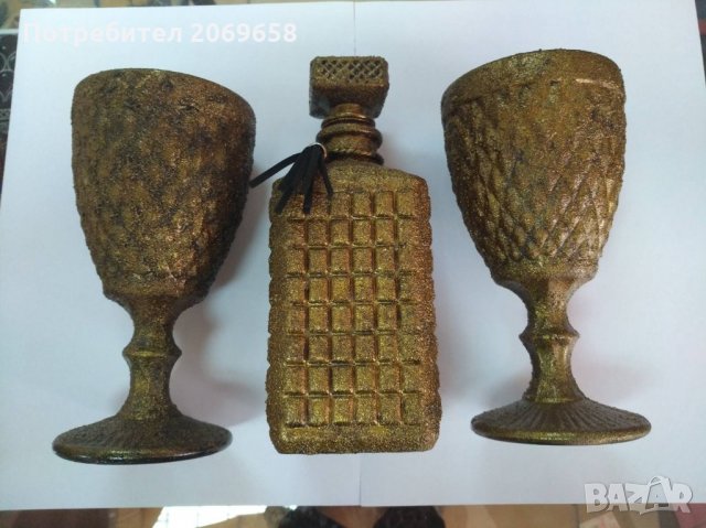Декоративн сет за вино, снимка 2 - Други - 27434686
