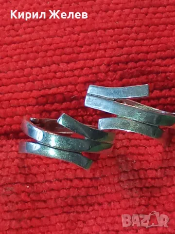 АРТИСТИЧЕН ФЕШЪН МОДЕЛ СРЕБЪРНИ ОБЕЦИ СРЕБРО 925 МАЙСТОРСКА РЪЧНА РАБОТА 48248, снимка 11 - Обеци - 49682876