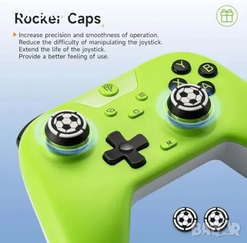 Нов EasySMX X05 Безжичен Контролер с RGB и Hall тригери за PC/Android/Switch/iPhone, снимка 6 - Друга електроника - 50015867