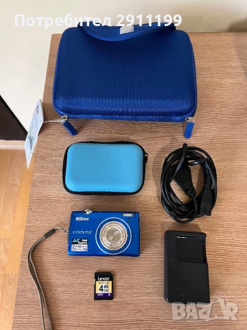 Фотоапарат Nikon 12,2Mp (+подаръци), снимка 7 - Фотоапарати - 52106876