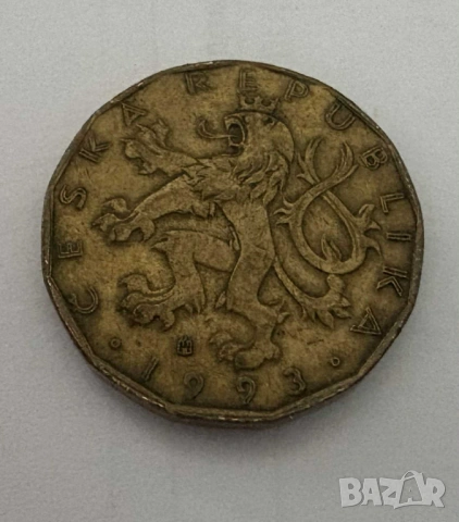 Монета от 20 чешки крони - 1993 г 