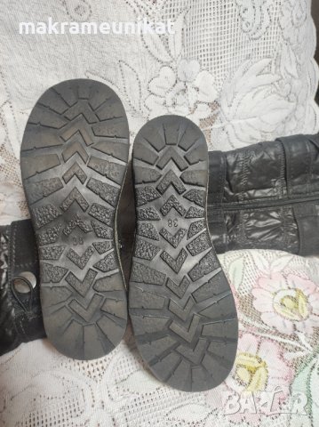 продавам дамски ботуши, номер 38, немска марка, черни, цяла платформа , снимка 7 - Маратонки - 43284207