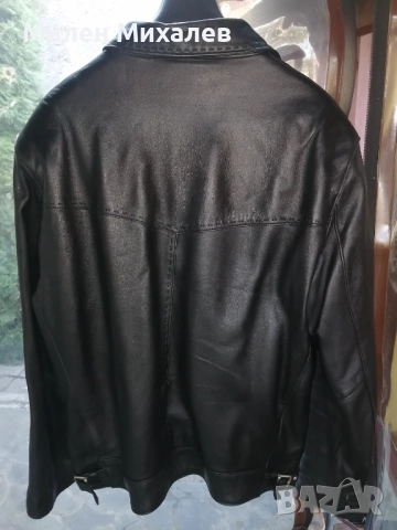 Продавам мъжко кожено яке от естествена кожа. Телешки бокс. , снимка 4 - Якета - 51952352