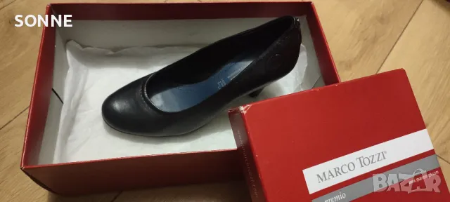 Marco Tozzi - естествена кожа обувки на ток, снимка 9 - Дамски обувки на ток - 47707834