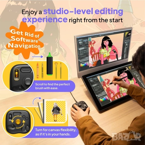 TourBox Lite: Програмируем контролер за творческа и видео обработка, снимка 5 - Джойстици и геймпадове - 53288225