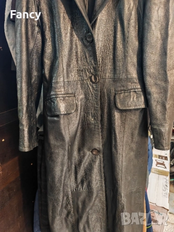 Дълго. дамско кожено манто, снимка 4 - Палта, манта - 51962029