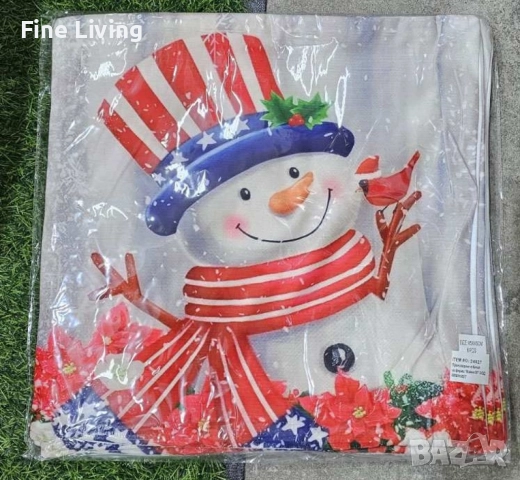 Коледни декоративни калъфки за възглавници – 7 уникални празнични дизайна, 45×45 см - 6бр в комплект, снимка 13 - Декорация за дома - 52073587