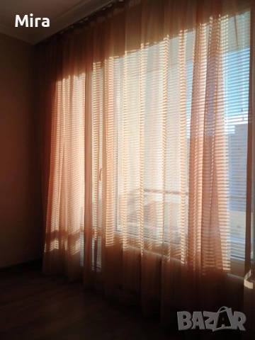 Перде в кремав цвят