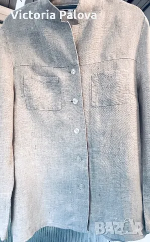 Риза от груб лен  BARDEHLE vintage , снимка 16 - Ризи - 47914671