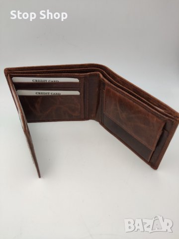 Кожено портмоне истинска кожа , снимка 5 - Портфейли, портмонета - 39420834