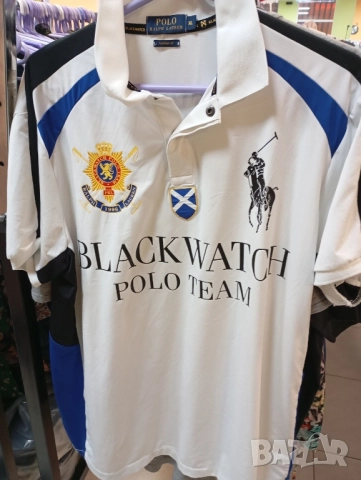 Vintage Polo Ralph Lauren Blackwatch 3 Polo Team Polo Shirt XL
