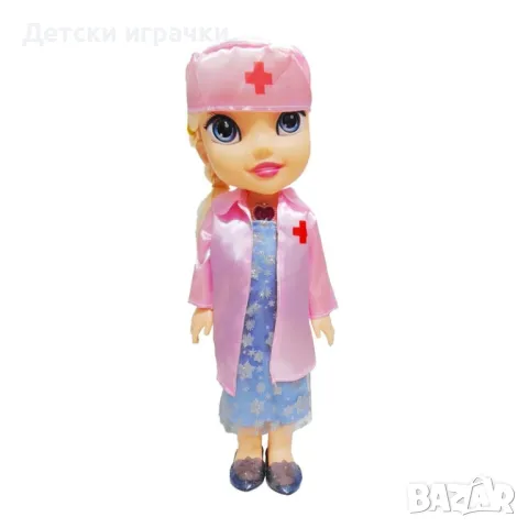 Кукла Доктор Елза с Олаф разказва приказка Фроузен , снимка 4 - Кукли - 48526102