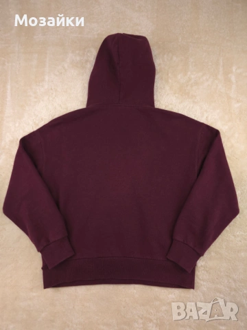 Boss Econny Hoodie бордо като ново, велурено лого, размер S, снимка 8 - Суичъри - 53596114